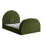 Archer Moss Green Velvet Ottoman TV Bed