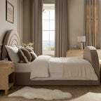 Archer Taupe Boucle Ottoman TV Bed