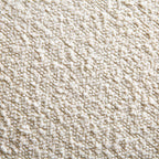 Amboise 3-Seater Curved Sofa with Ball Cushions, Ecru Boucle