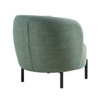 Amboise Armchair with Ball Cushion, Spruce Green Textured Fabric