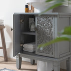 Chantilly Mid Grey Carved Bathroom Undersink Unit