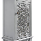 Chantilly Mid Grey Carved Bathroom Cupboard