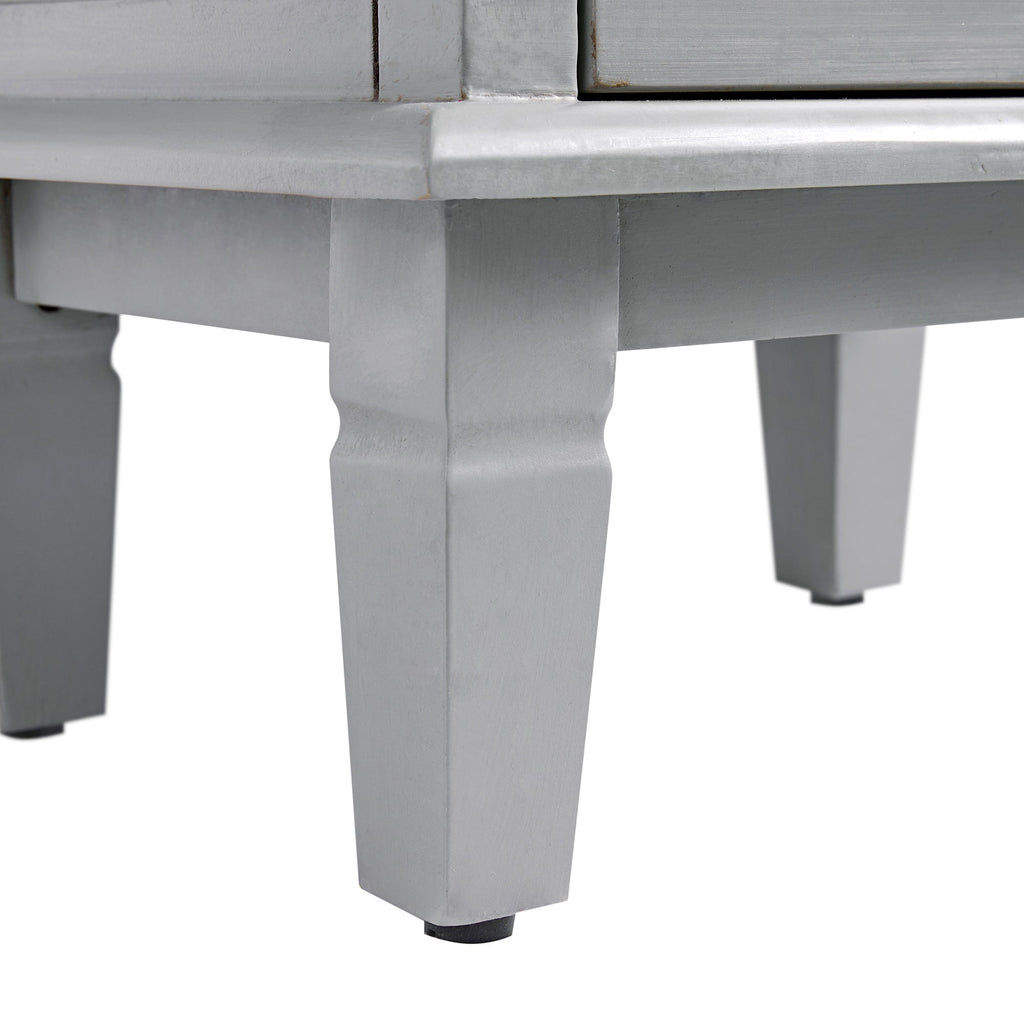 Chantilly Mid Grey Carved Bathroom Cupboard