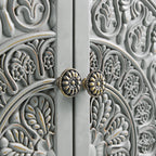 Chantilly Mid Grey Carved Small Sideboard