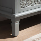 Chantilly Mid Grey Carved Small Sideboard