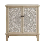 Chantilly Whitewashed Carved Small Sideboard
