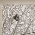 Chantilly Whitewashed Carved 3 Drawer Chest