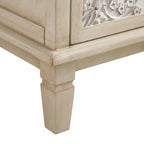 Chantilly Whitewashed Carved 3 Drawer Chest