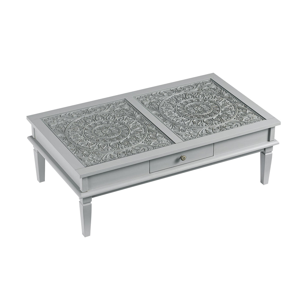 Chantilly Mid Grey Coffee Table with Drawers