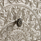 Chantilly Whitewashed Carved 2 Drawer Bedside Table