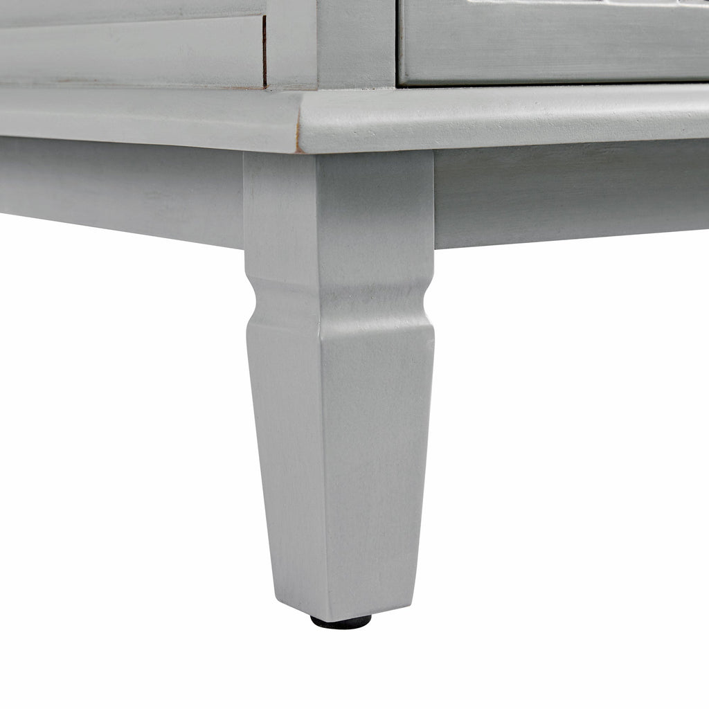 Chantilly Mid Grey Carved Large Sideboard