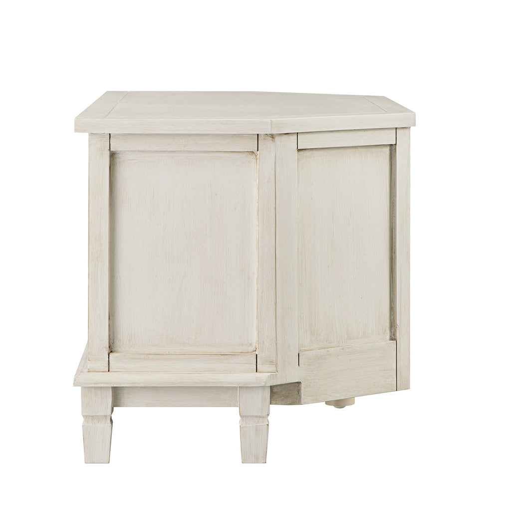 Chantilly Whitewashed Corner TV Unit