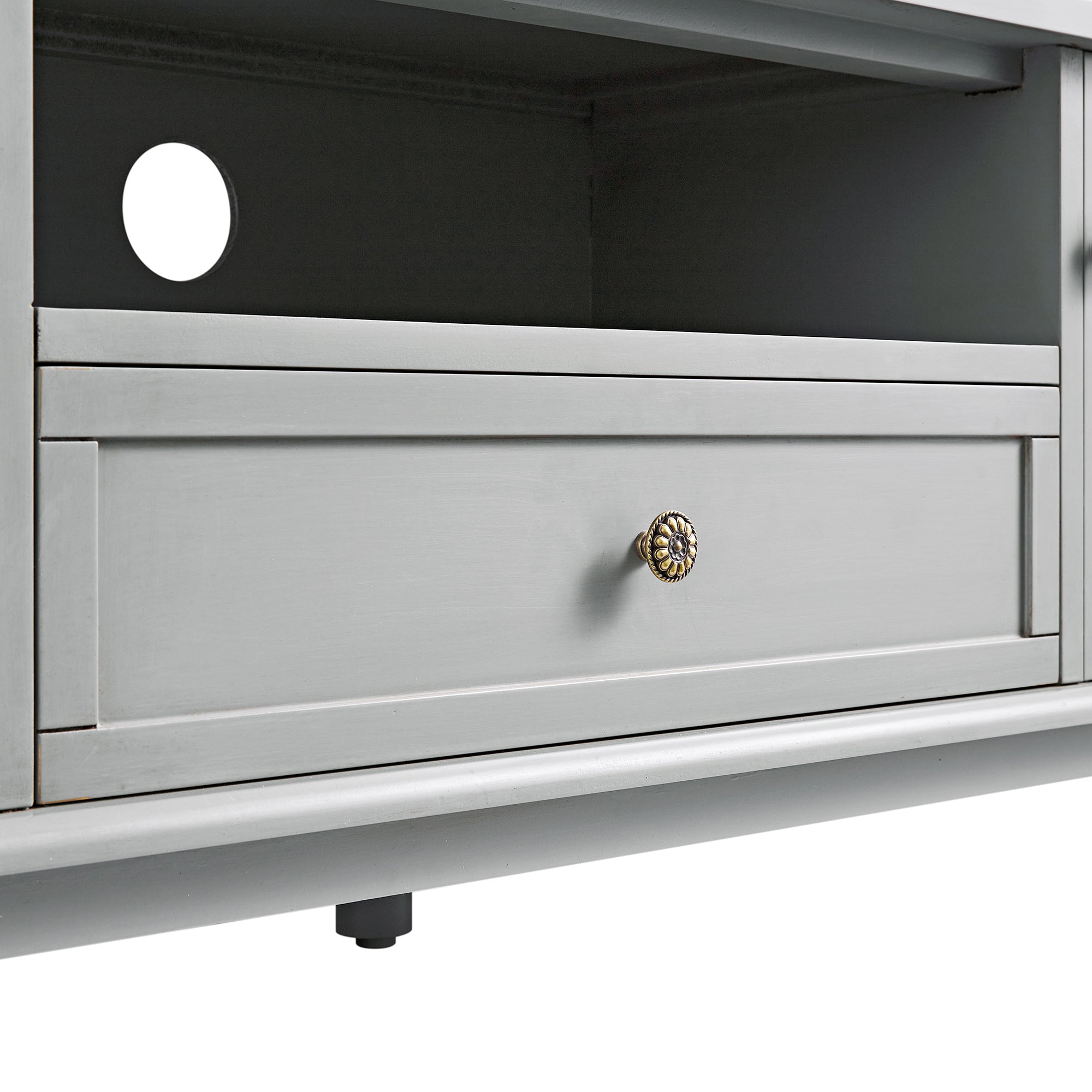 Chantilly Mid Grey 150cm Wide TV Unit