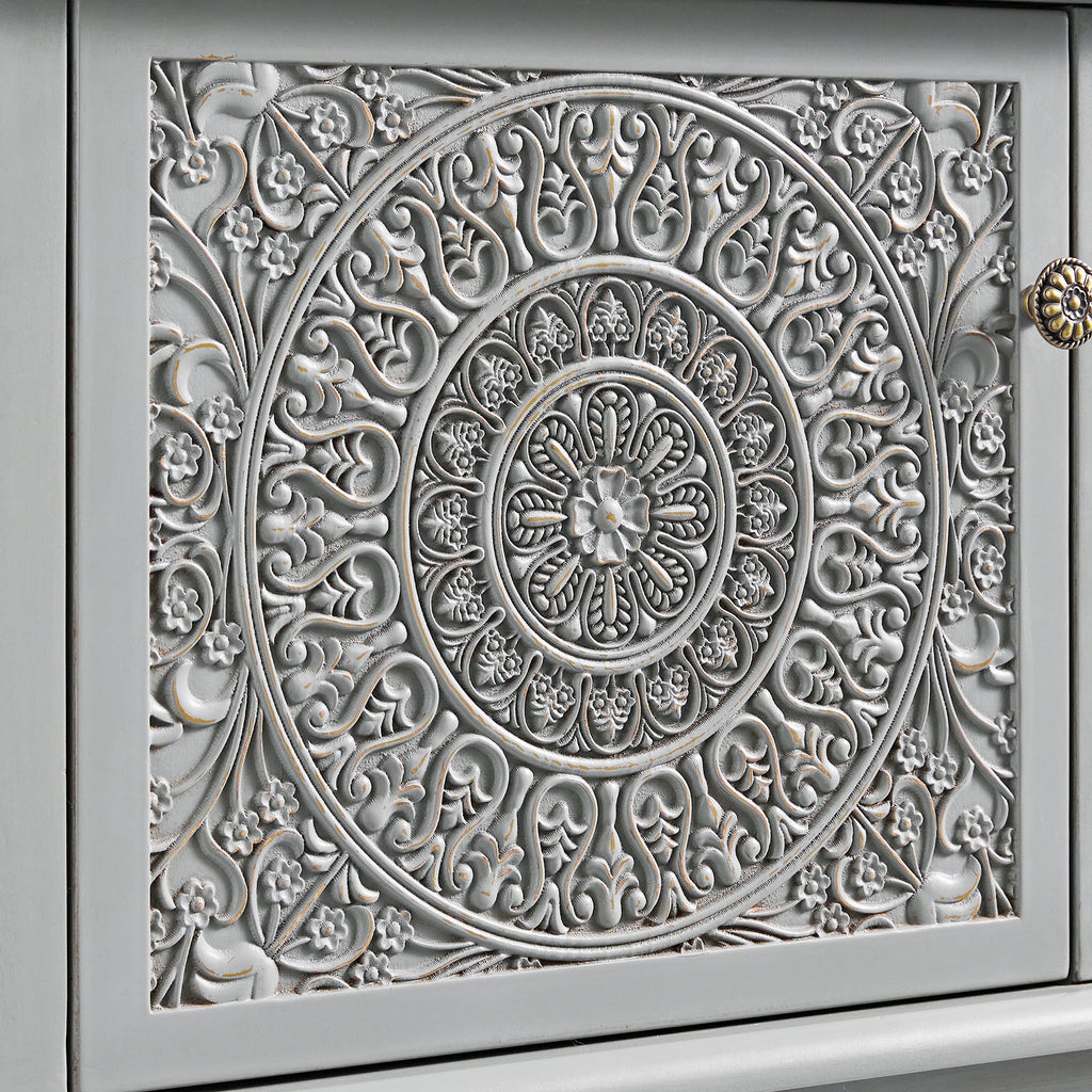 Chantilly Mid Grey 200cm Wide TV Unit