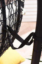 Azura Black Patio Hanging Egg Chair