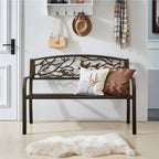 Yaheetech Patio Garden Bench Outdoors Metal Porch Chair - N/A